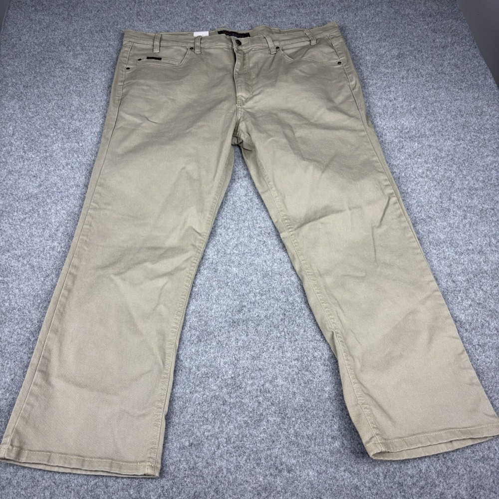 Grand River Pants‎ Men's 44x30 Khaki Stretch Straight Leg 5 Pocket Casual NWT